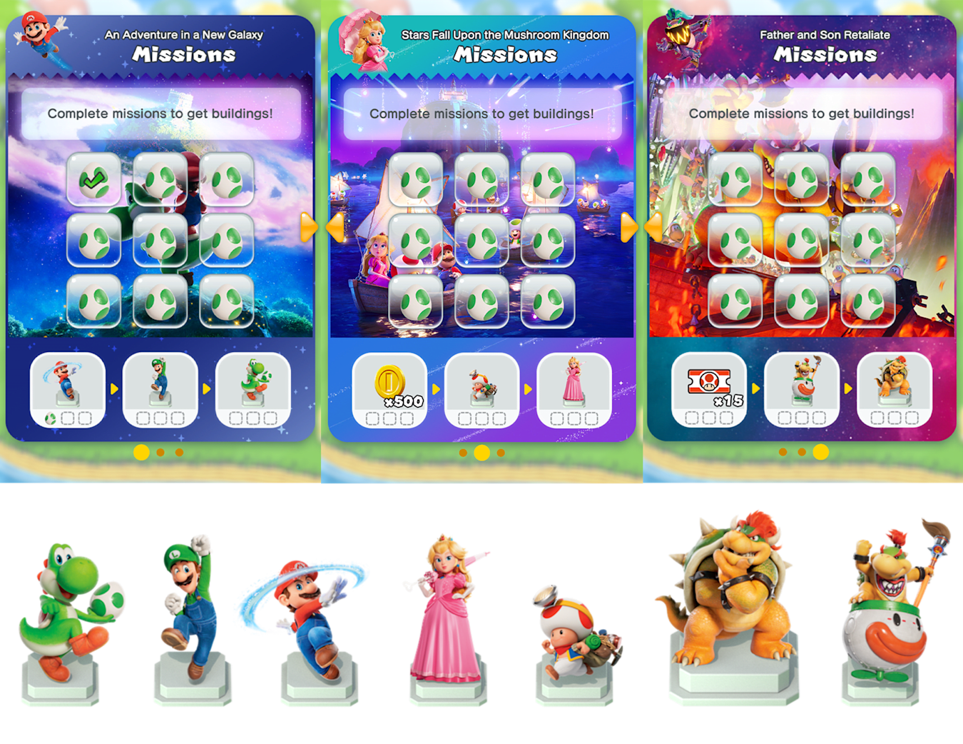 Gagnez des récompenses dans le jeu pour Super Mario Run, inspiré du film « Super Mario Galaxy » image 1
