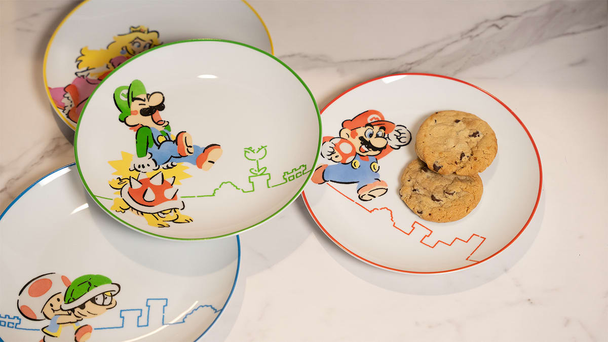 Collection Super Mario™ - Assiettes en céramique (Ensemble de 4)