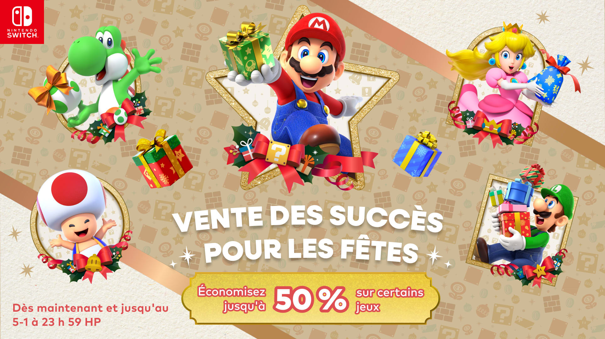 Vente des succès pour les Fêtes - Économisez jusqu'à 50 % sur certains jeux - Dès maintenant et jusqu'au 5-1 à 23 h 59 HP