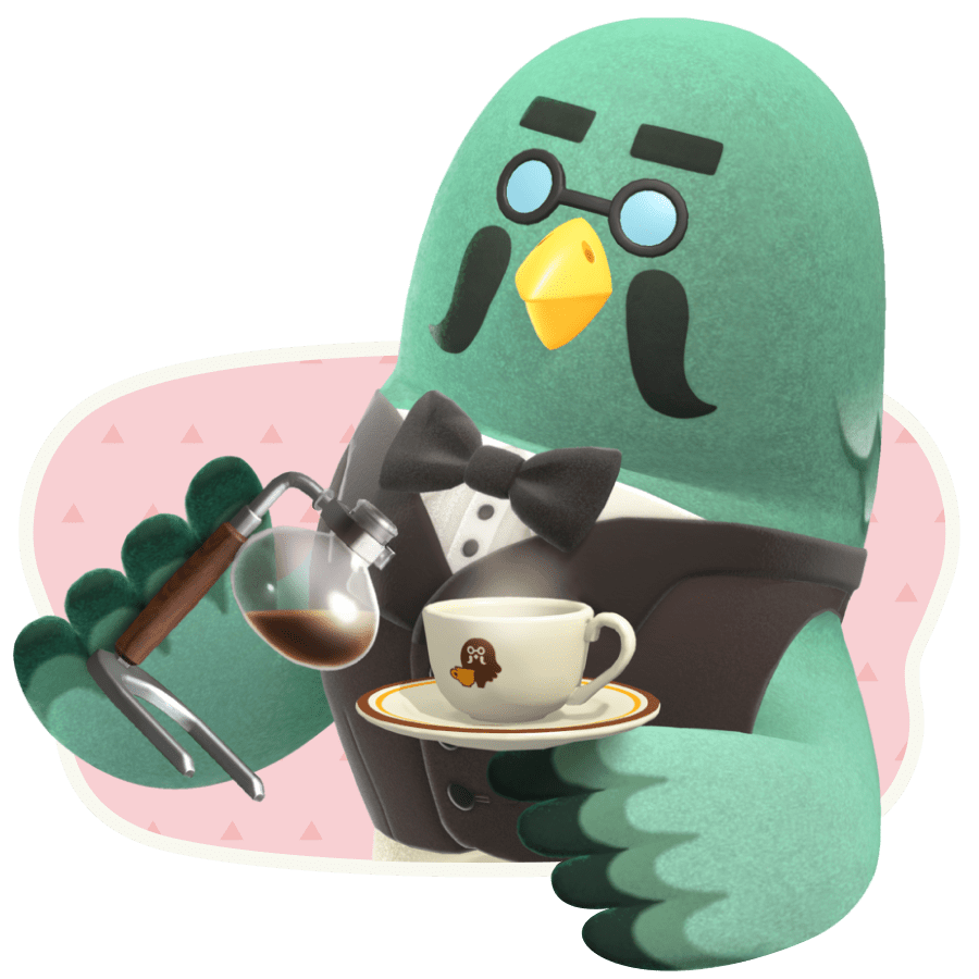 Brewster pouring a cup of coffee