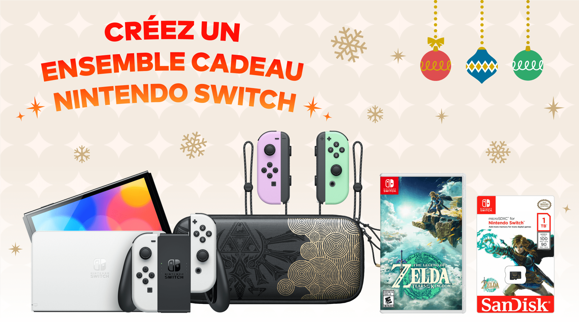 Creez un ensemble cadeau Nintendo Switch