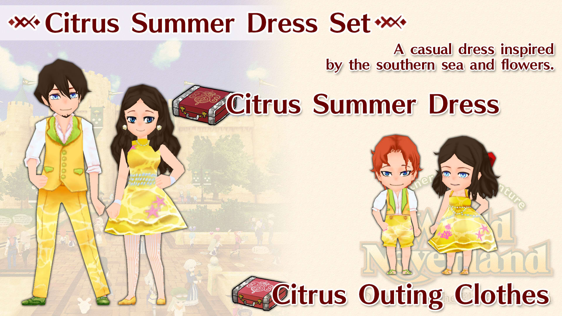 Citrus Summer Dress Set