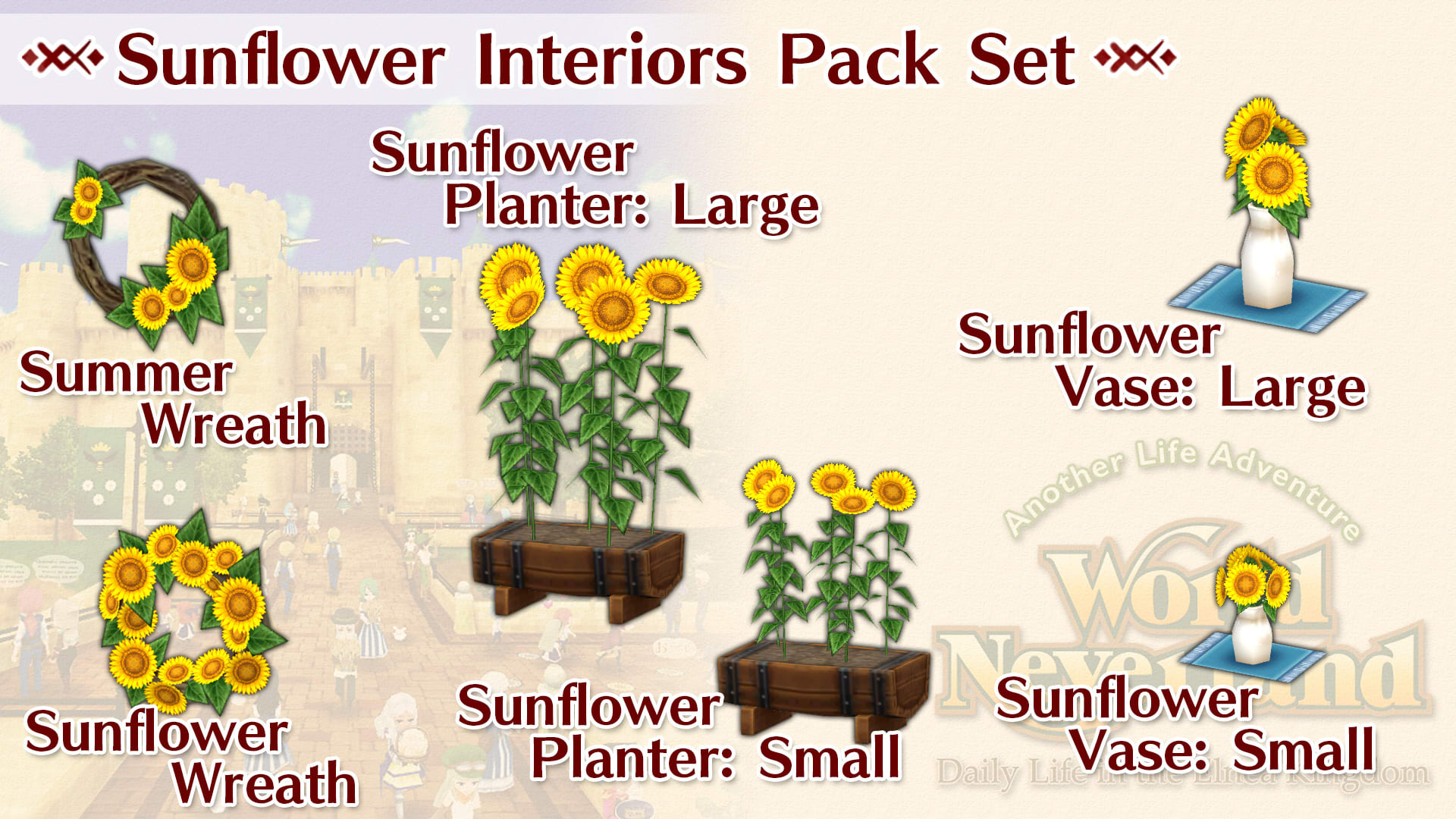 Sunflower Interiors Pack Set