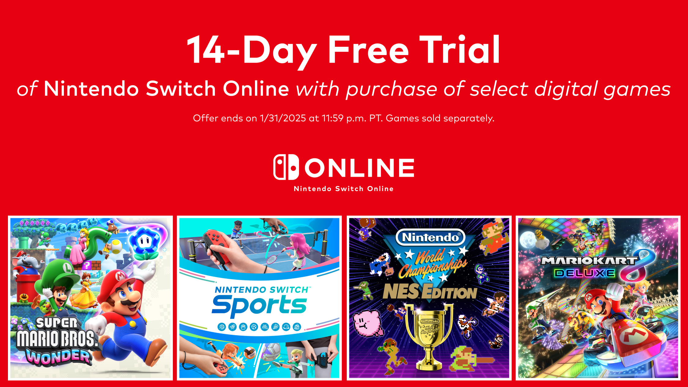 how to get free trial on nintendo switch online