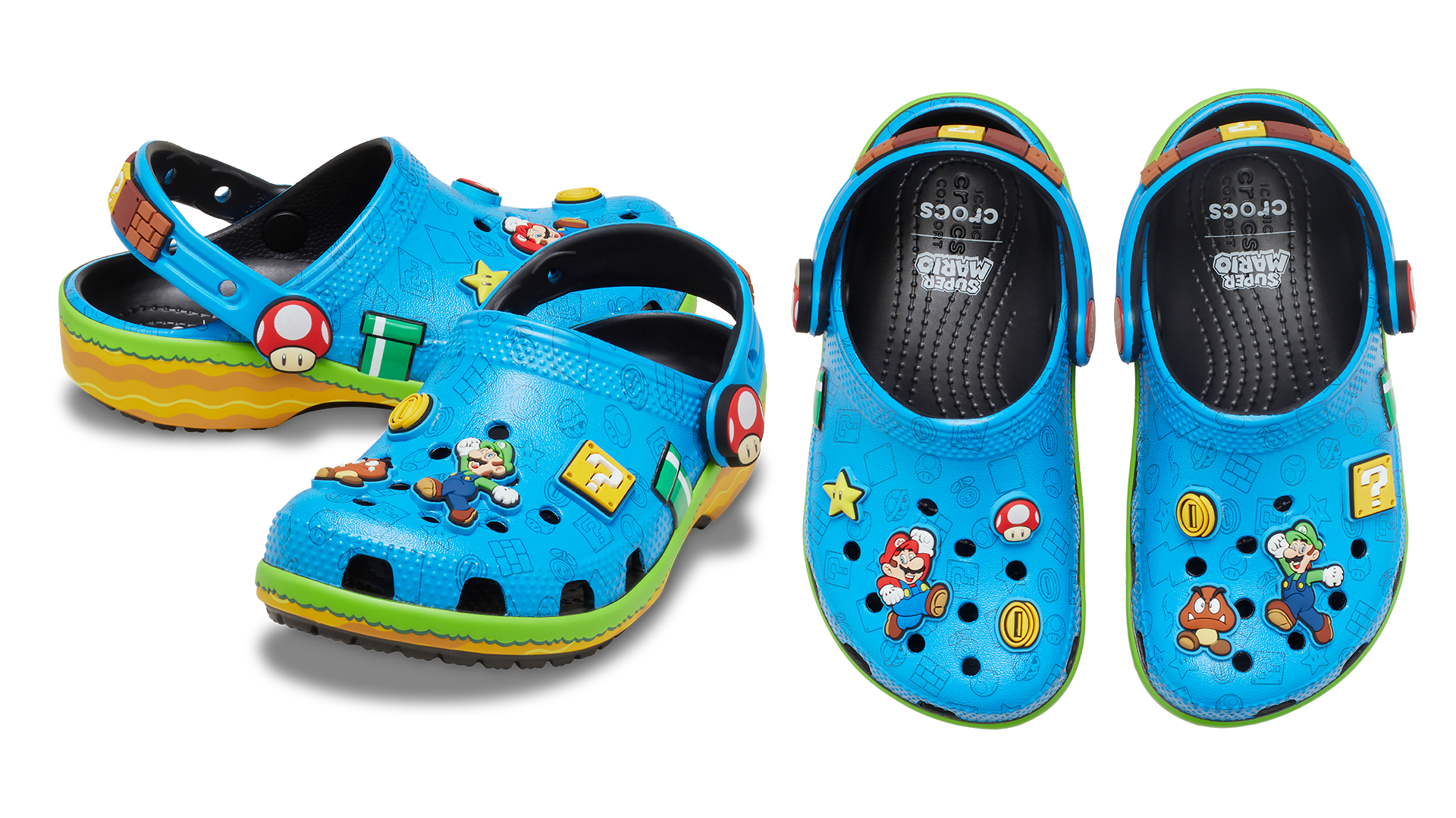 Image 3 from Crocs Launches Super Mario Collection Featuring Iconic Characters - Kids Super Mario Classic