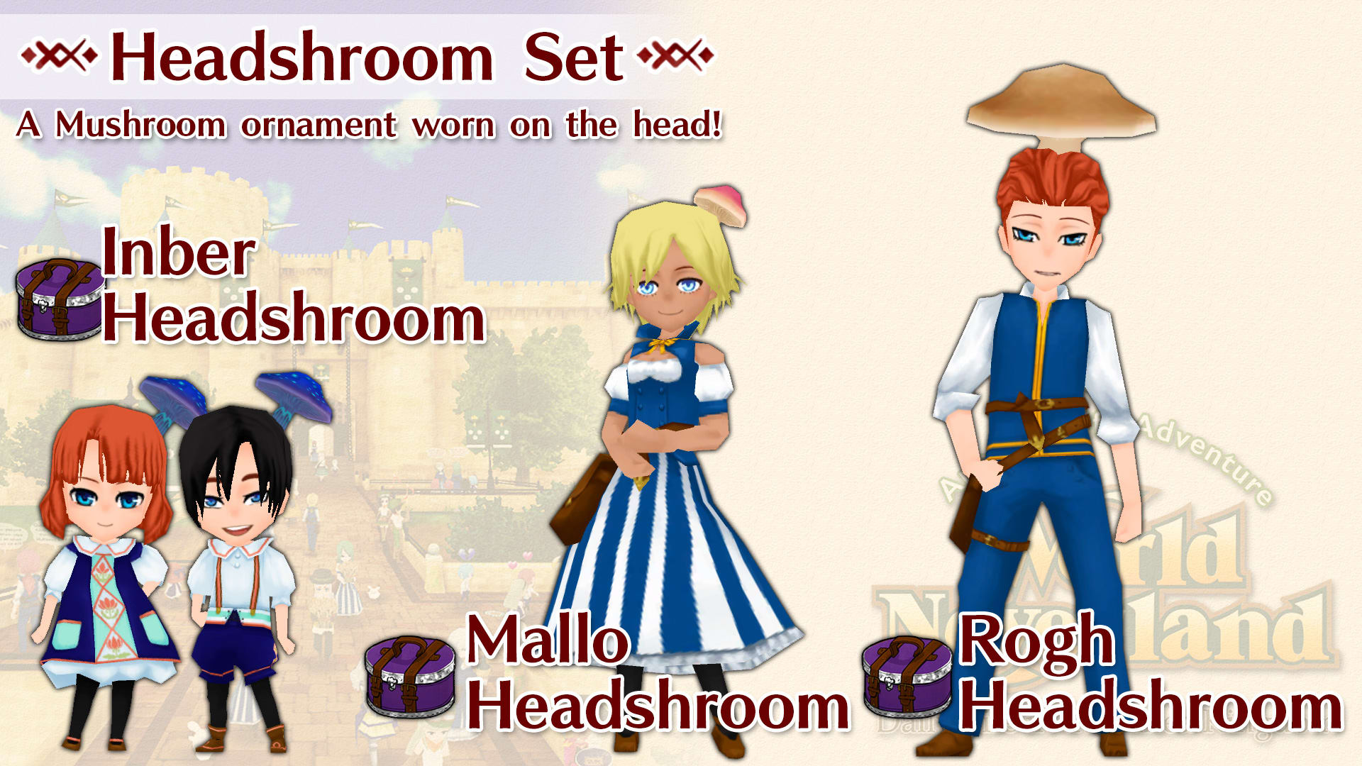Headshroom Set (Rogh, Mallo and Inber)