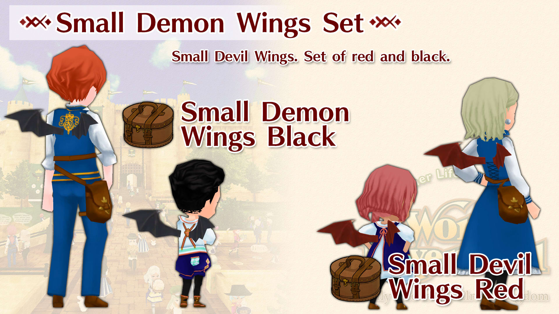 Small Demon Wings Set