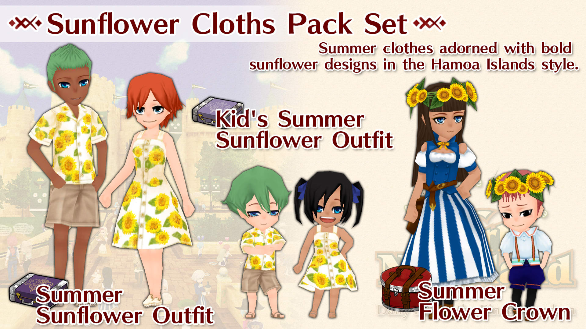 Sunflower Cloths Pack Set
