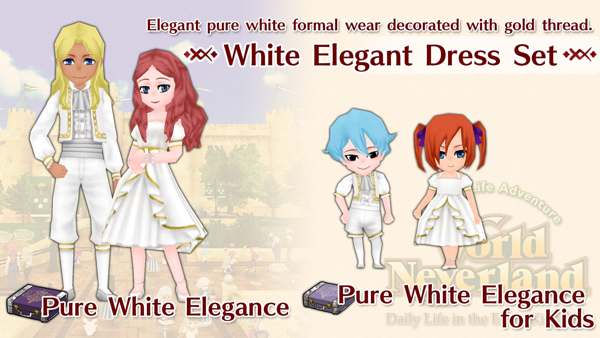 White Elegant Dress Set
