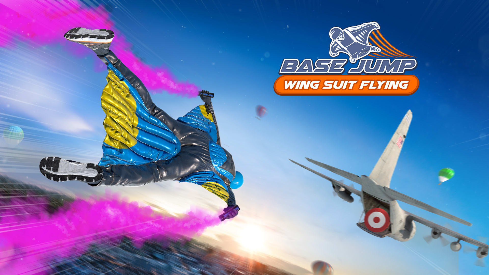 Base Jump Wing Suit Flying