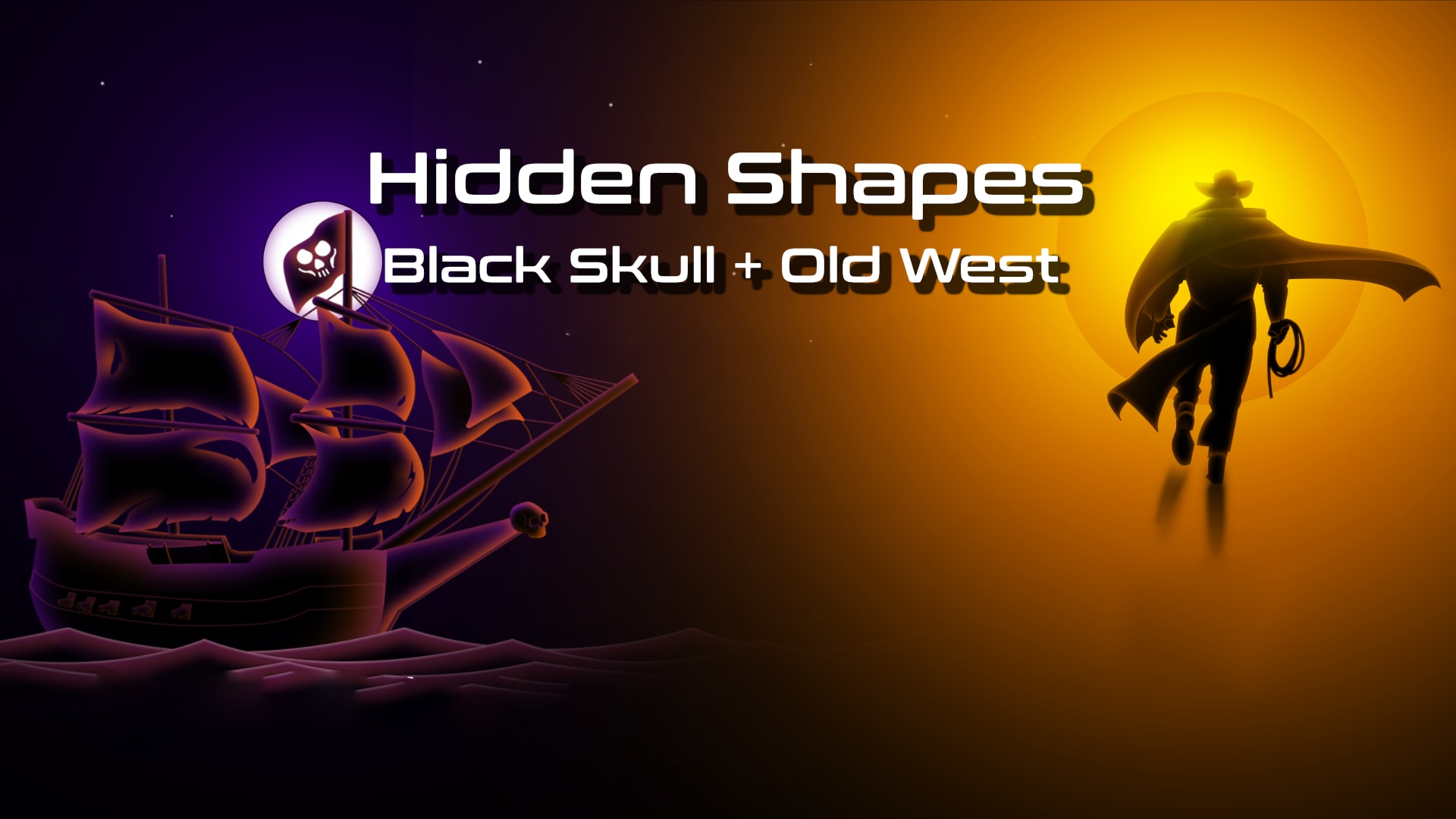 Hidden Shapes: Black Skull + Old West