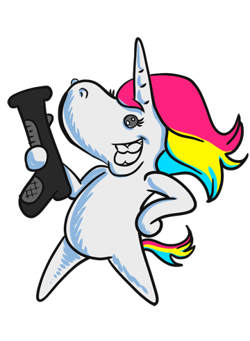 Unichrome: A 1-Bit Unicorn Adventure