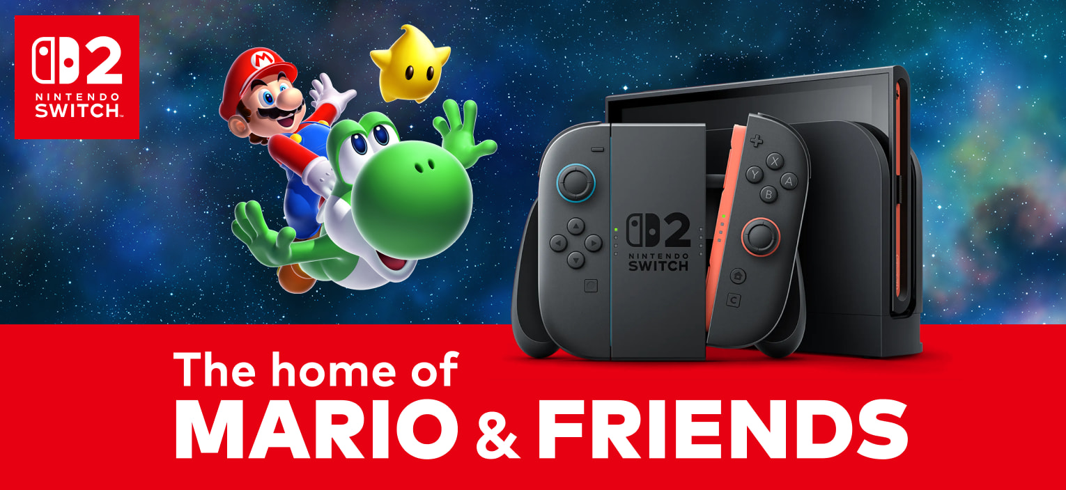 Nintendo Switch 2 is the home of Mario and friends.