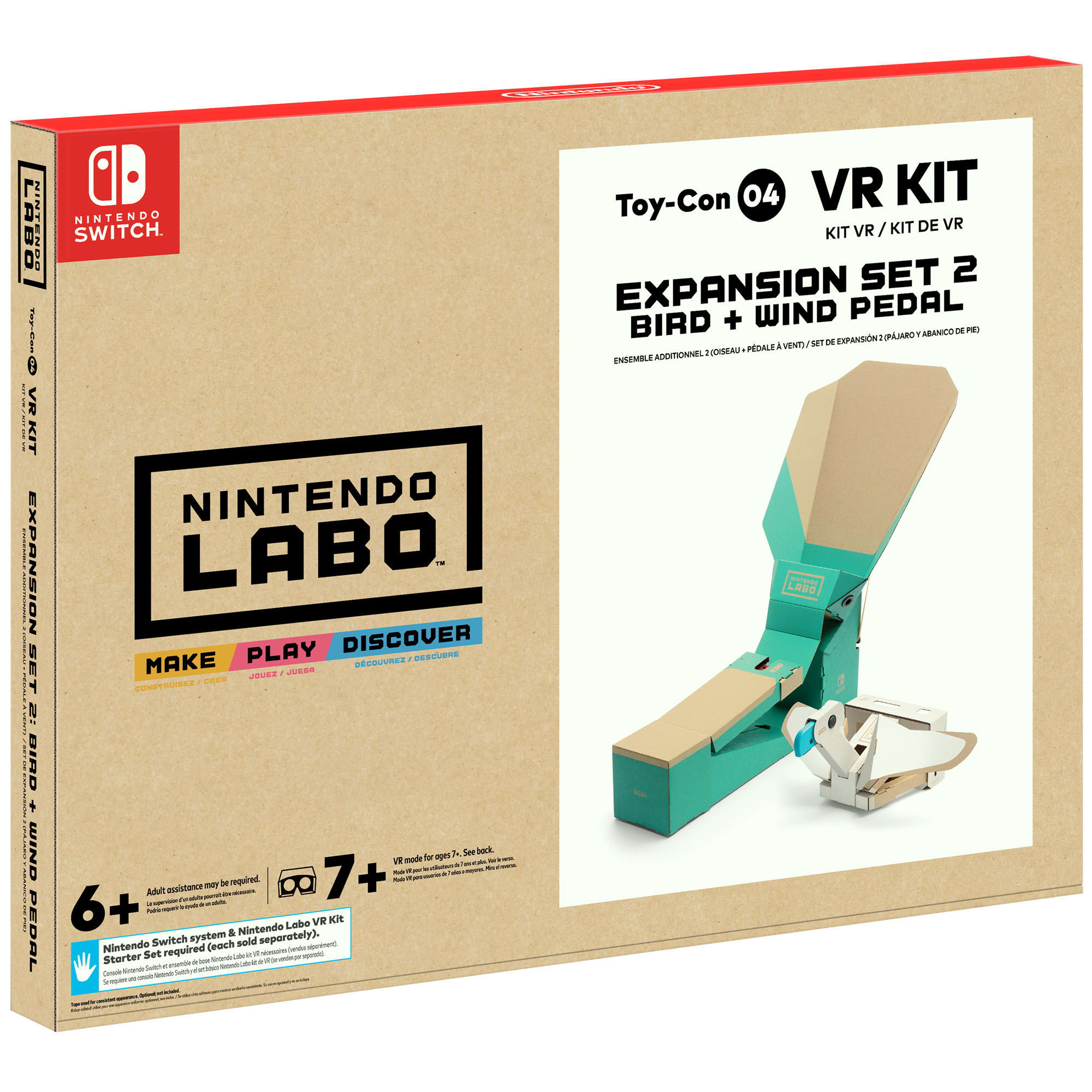 Nintendo Labo Toy-Con 04: VR Kit - Expansion Set 2 – Bird + Wind Pedal