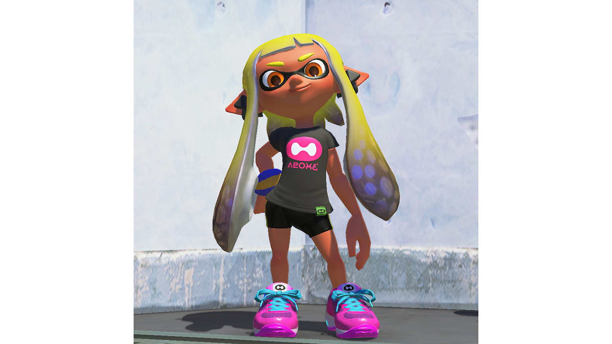 Splatoon™ 3 - T-shirt noir Tentatek avec bracelet de sport