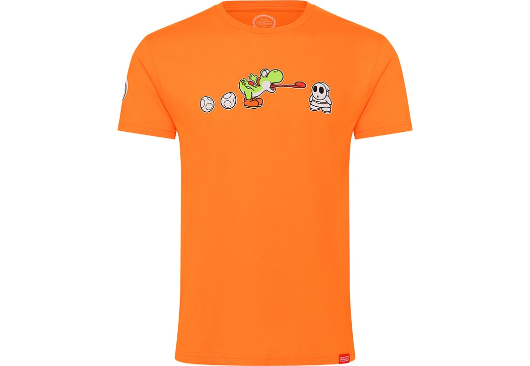 Yoshi with Enemy T-shirt - Orange - M - Nintendo Official Site