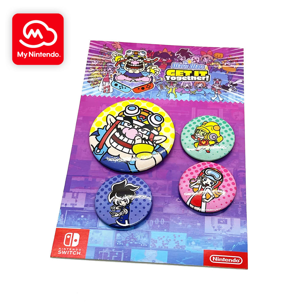 WarioWare:Get it Together! button pin set