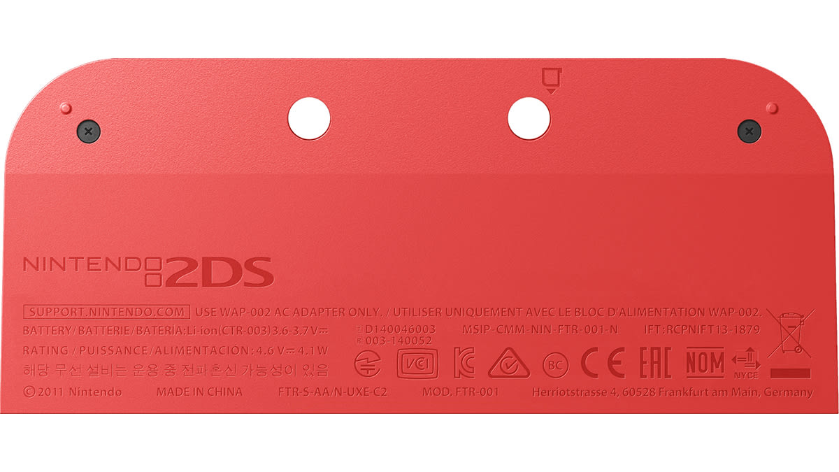 Battery Cover Kit - Crimson Red 2 (Nintendo 2DS™)