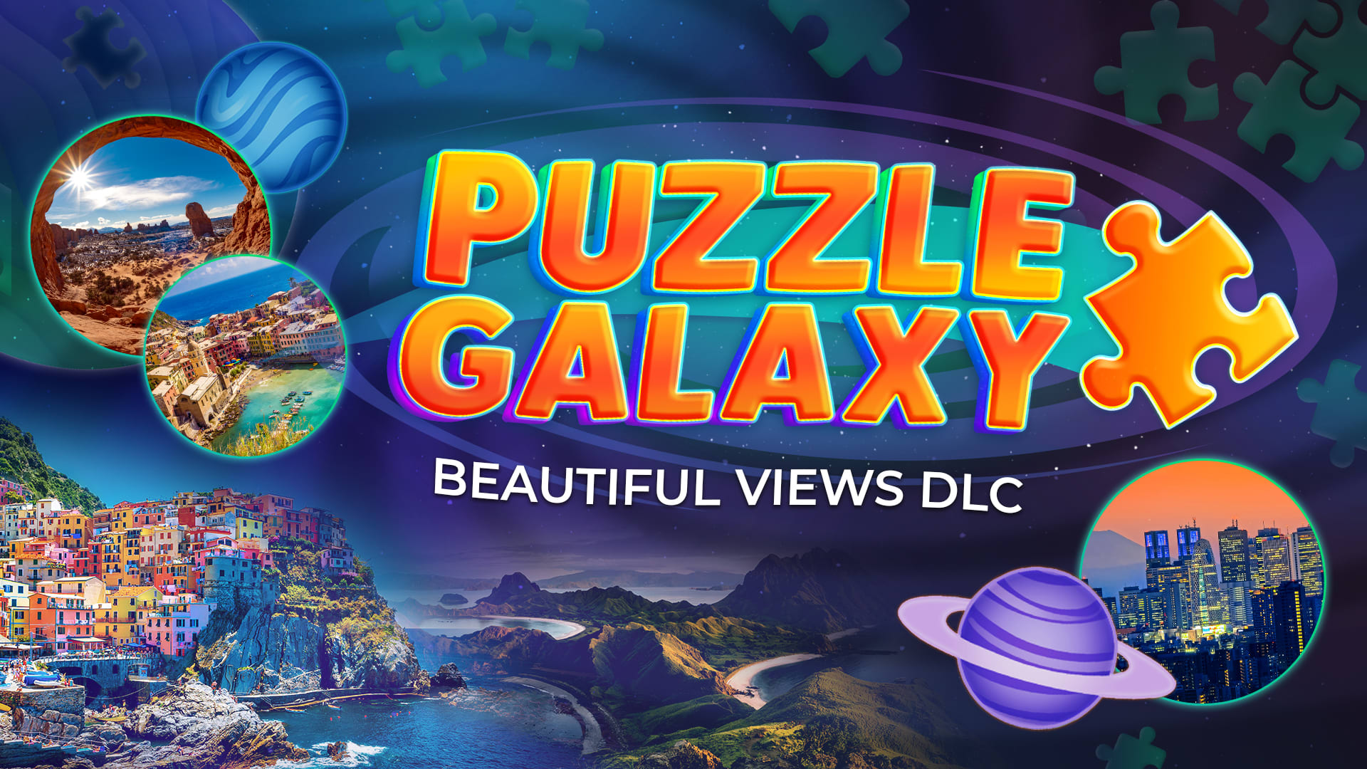 Puzzle Galaxy: Beautiful Views - 36 new puzzles