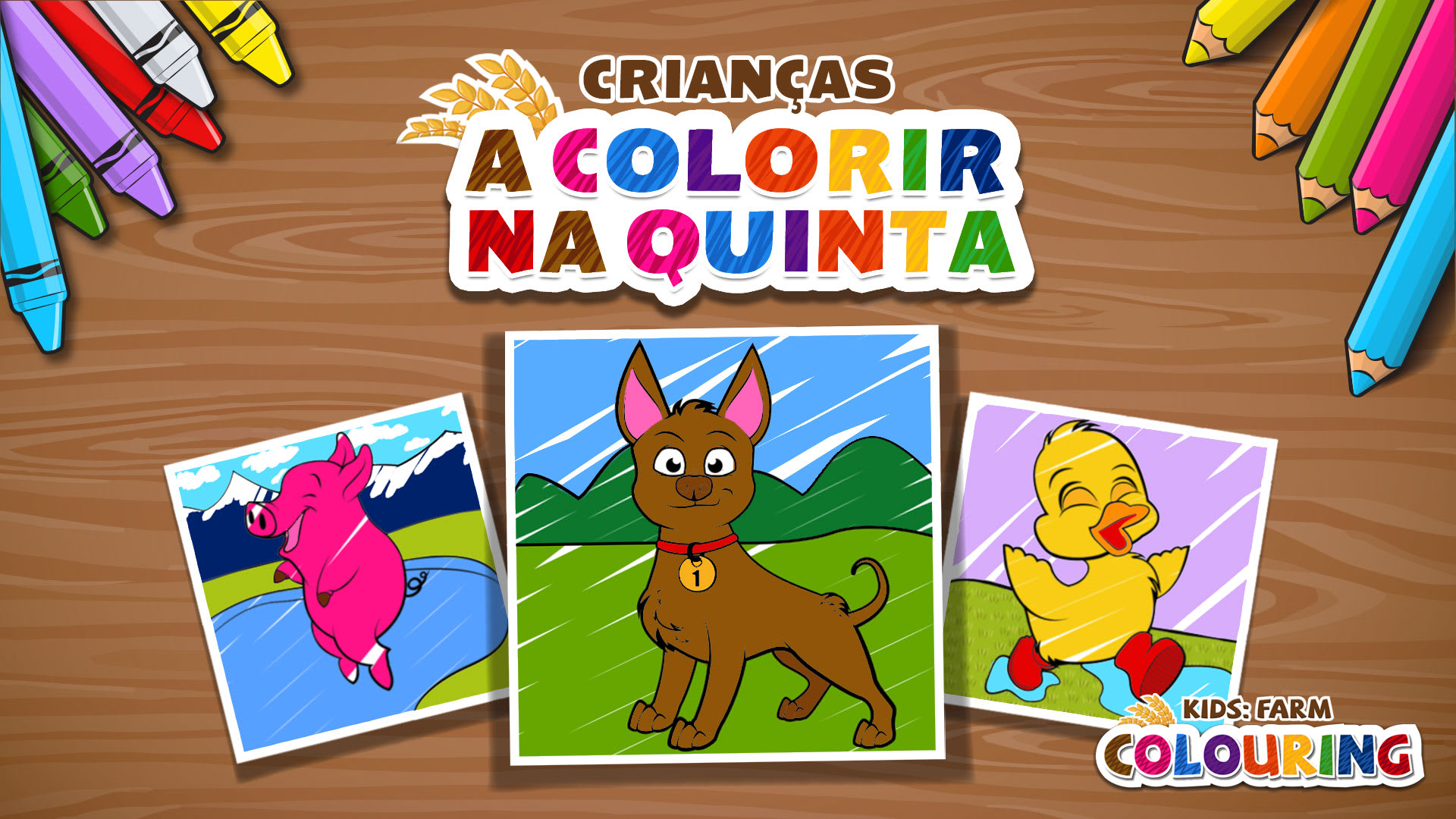 CRIANÇAS A COLORIR NA QUINTA (KIDS: FARM COLOURING)