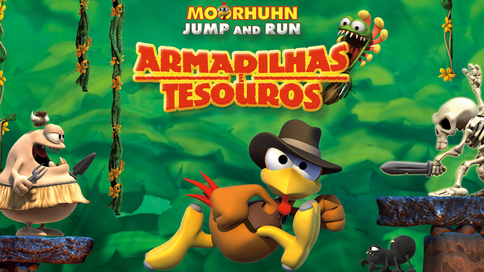 Moorhuhn Jump and Run 'Armadilhas e Tesouros'