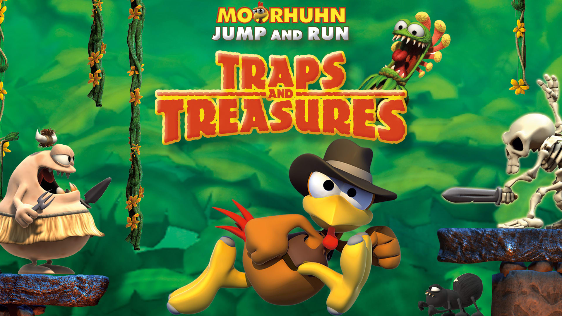 Moorhuhn Jump and Run 'Traps and Treasures'