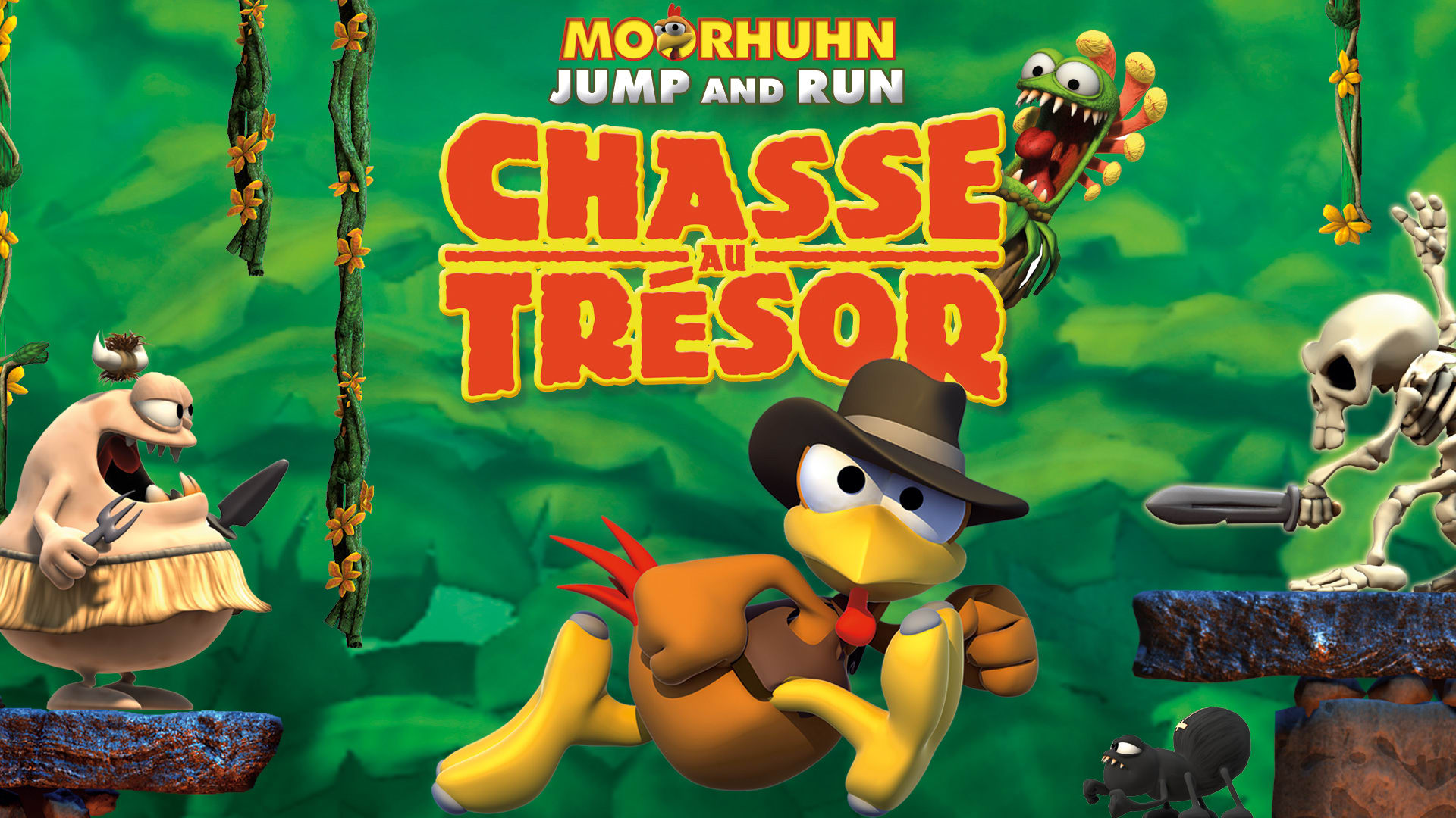 Moorhuhn Jump and Run 'Chasseur de trésors'