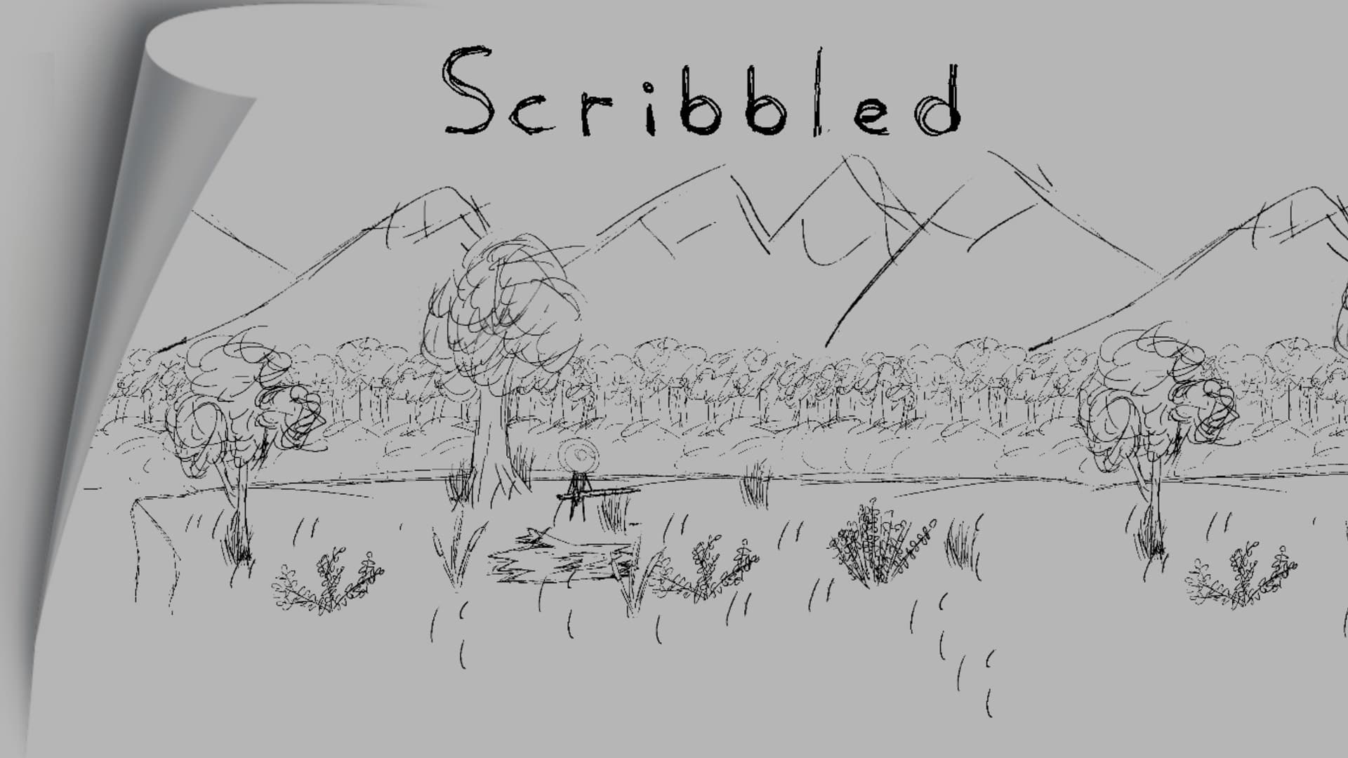 scribbled