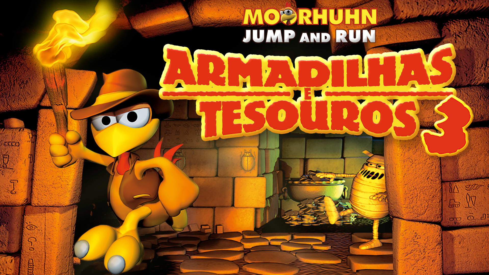 Moorhuhn Jump and Run 'Armadilhas e Tesouros 3'