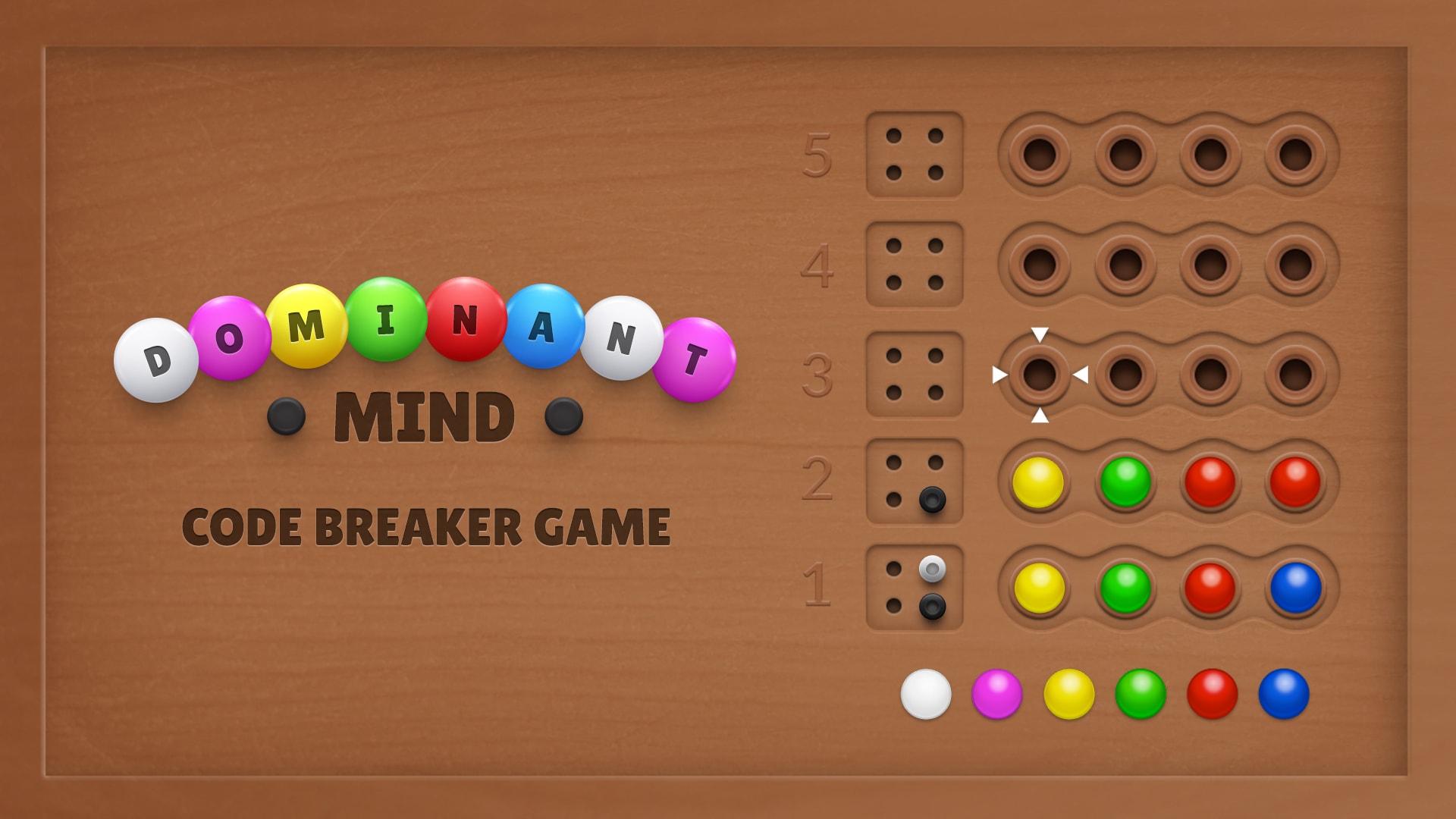 Dominant Mind - Code Breaker Game 