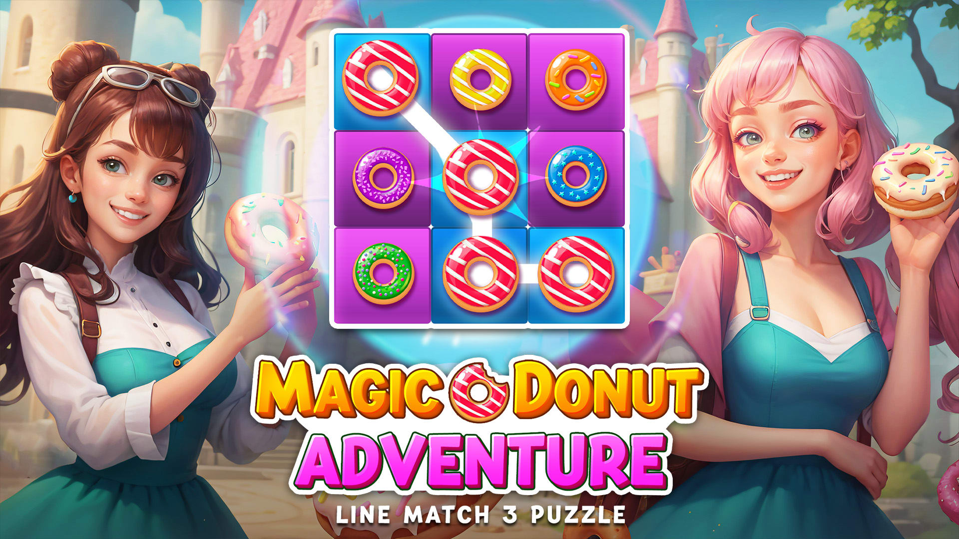 Magic Donut Adventure: Line Match 3 Puzzle