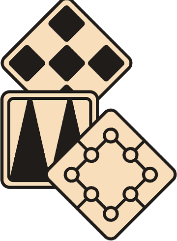 Collection de jeux 3en1 : Backgammon + Dames + Jeu de moulin