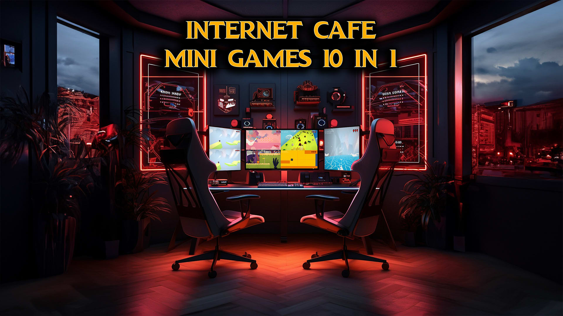 Mini-jeux de café Internet 10 en 1