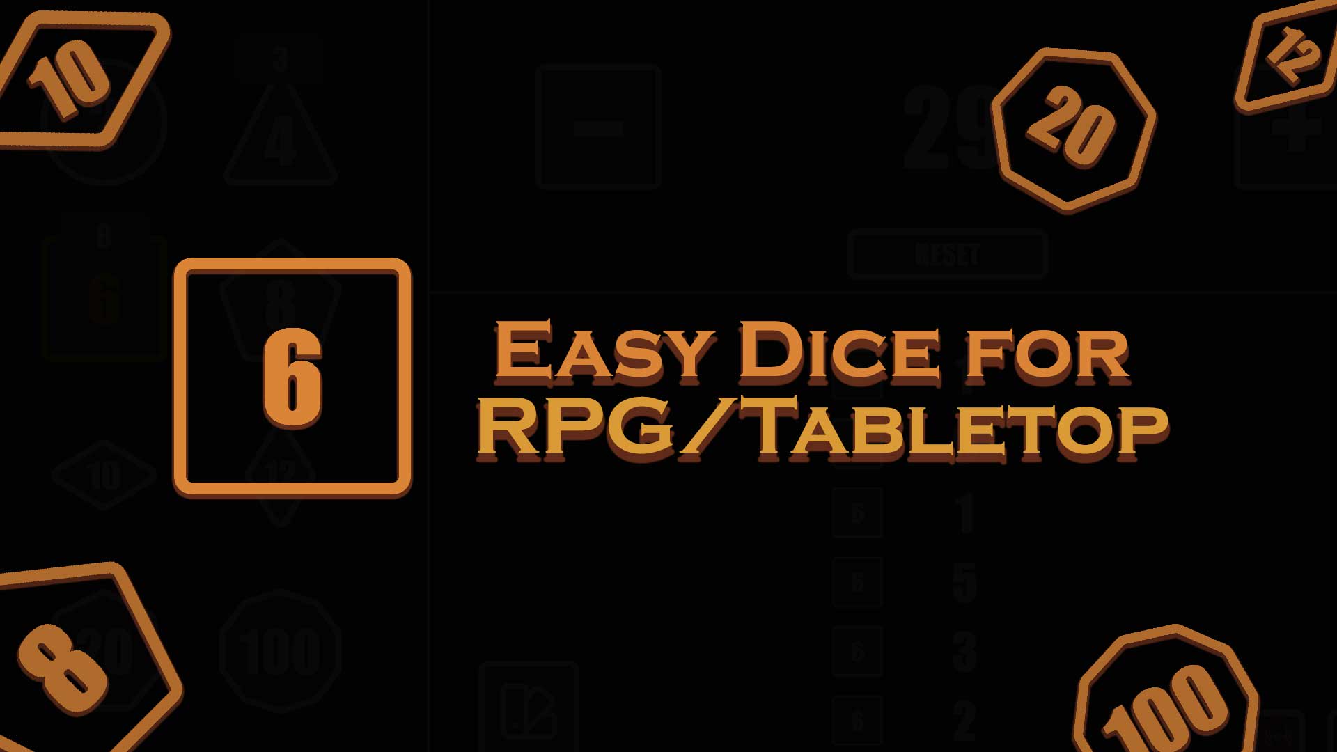 Easy Dice for RPG/Tabletop