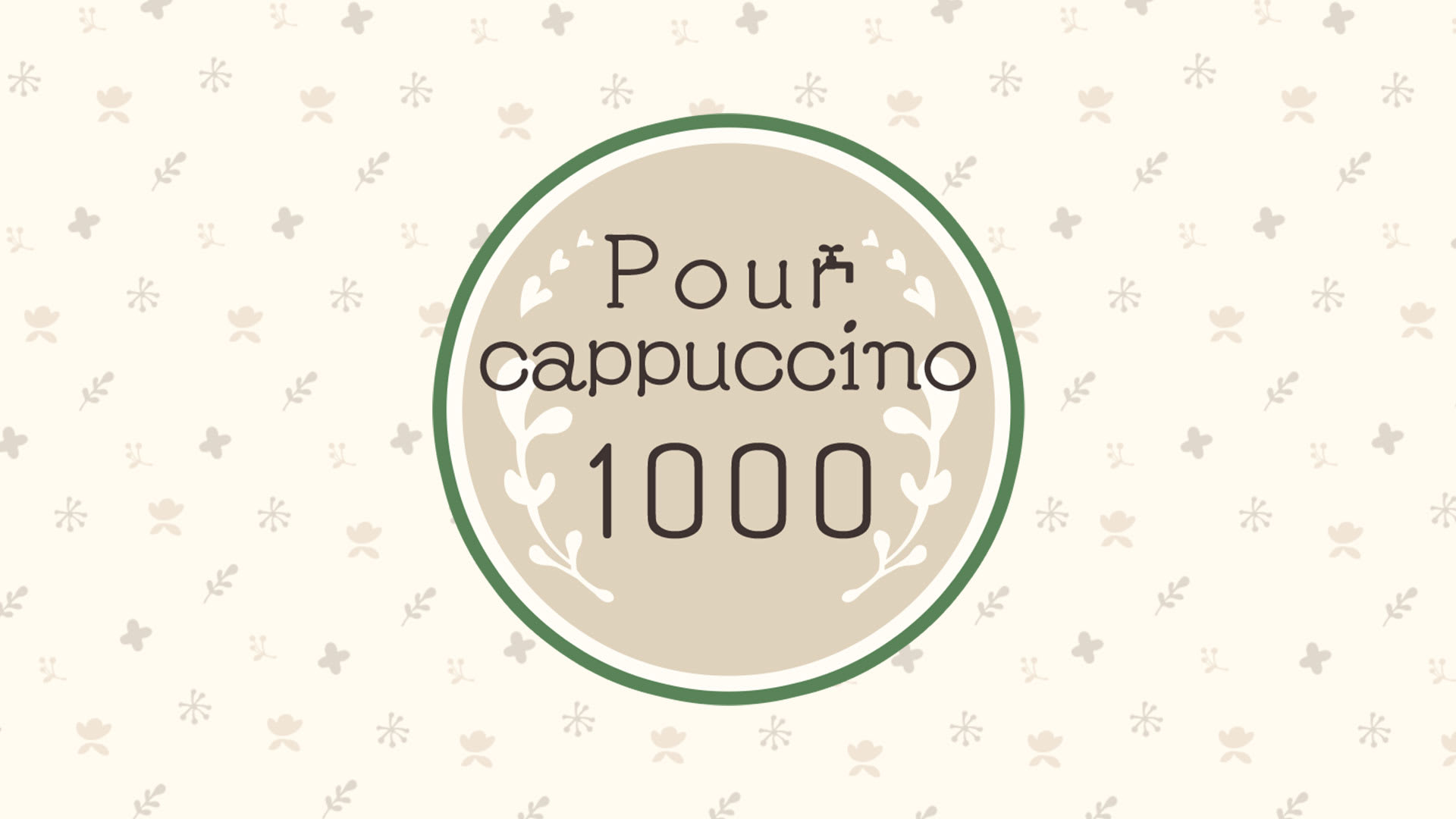 Verser le cappuccino 1000