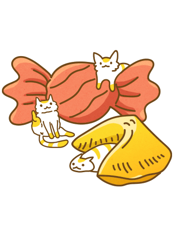 Cats Visiting Lunar New Year