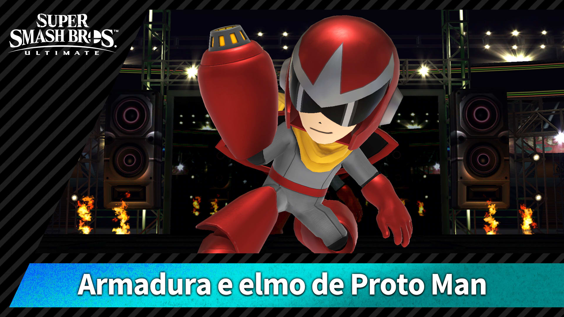 【Disfarce】Armadura e elmo de Proto Man