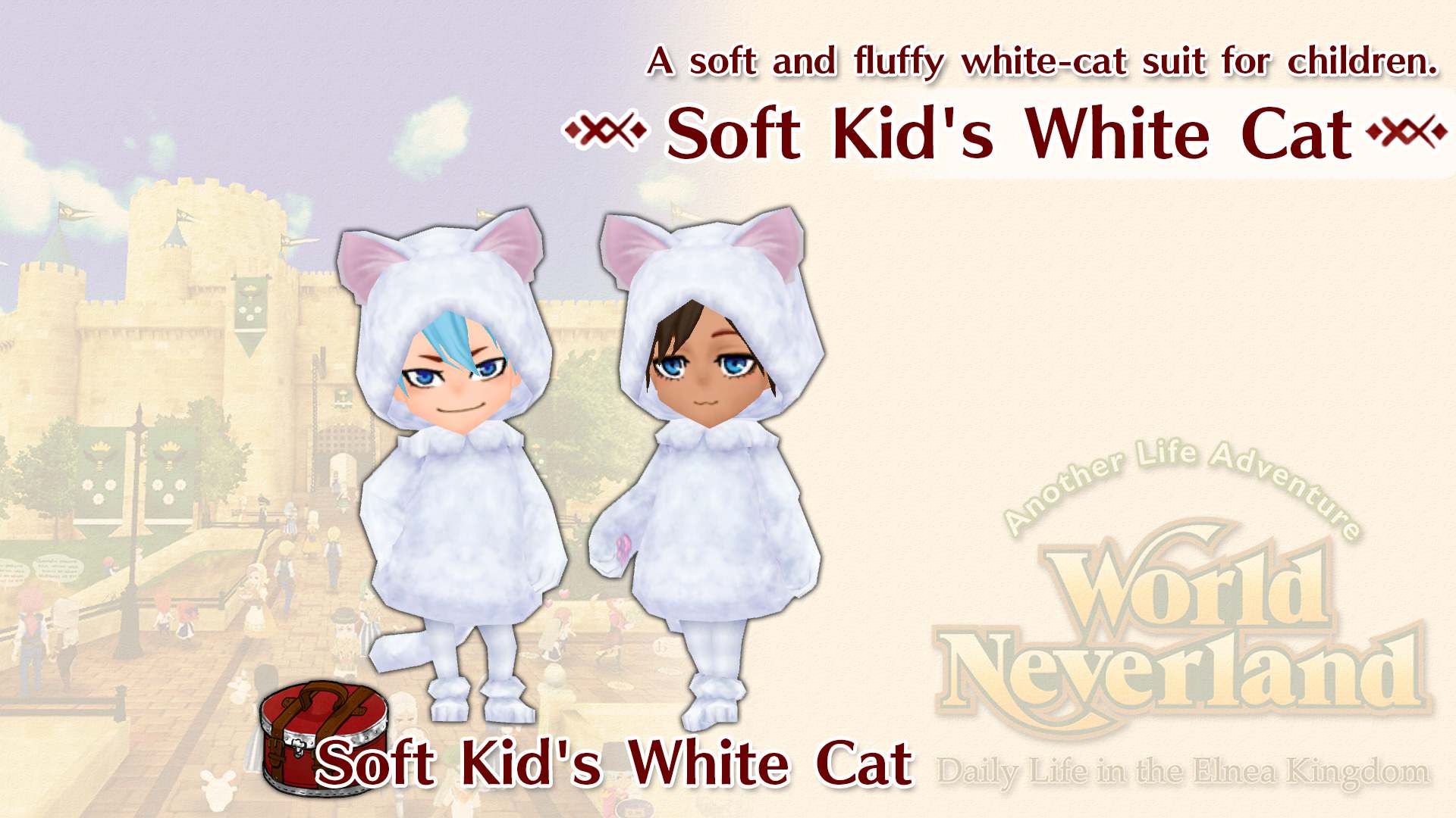 Soft Kid's White Cat