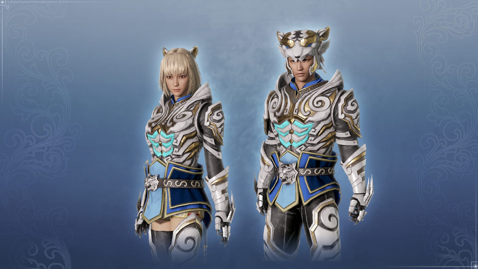 Unisex Custom White Tiger Armor Set