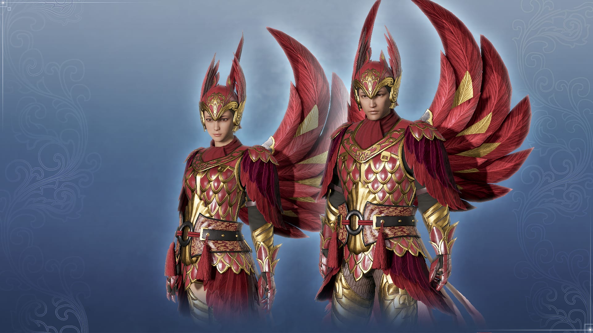 Unisex Custom Vermilion Bird Armor Set