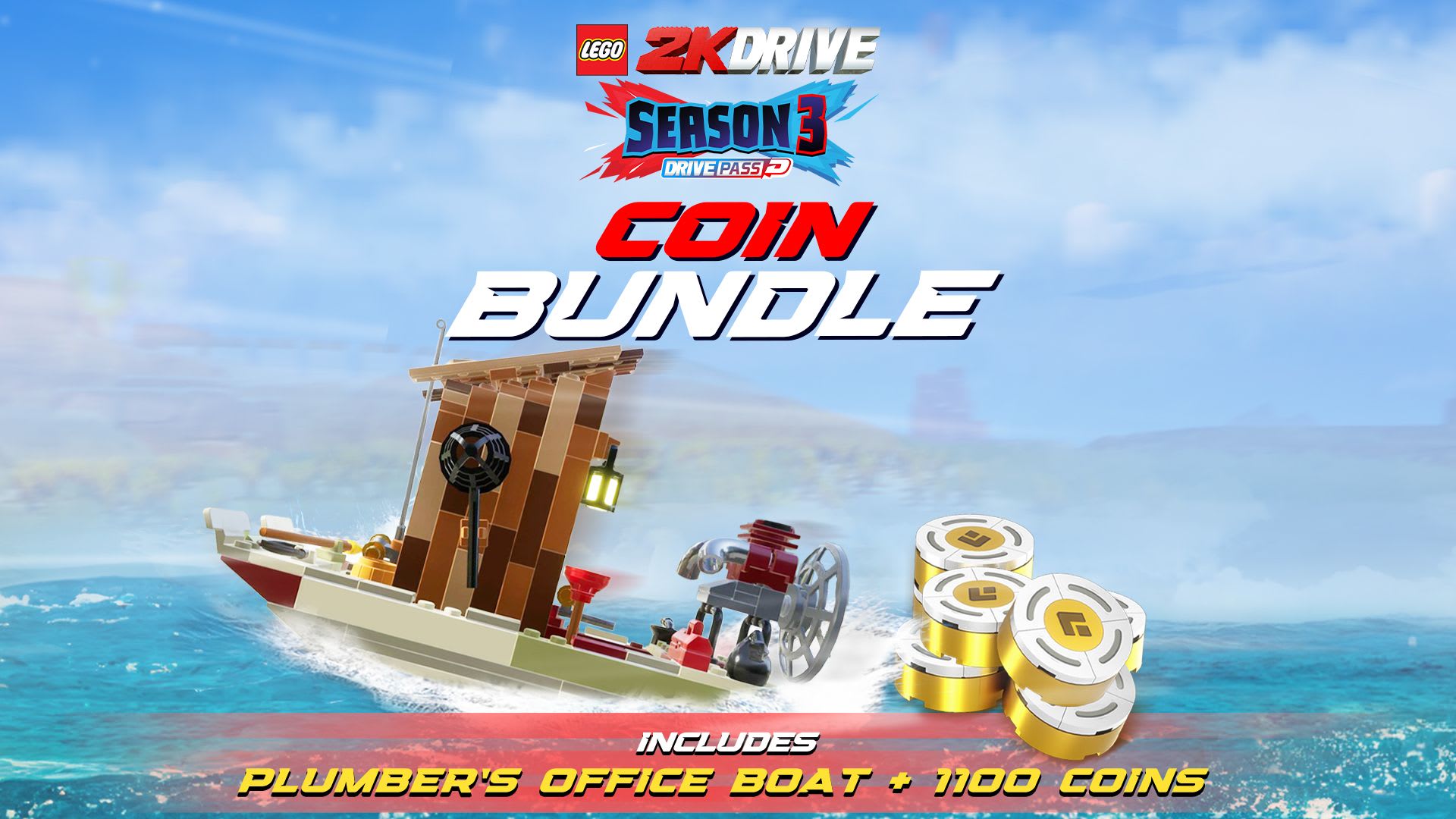 Pacote de Moedas da 3ª Temporada do LEGO® 2K Drive