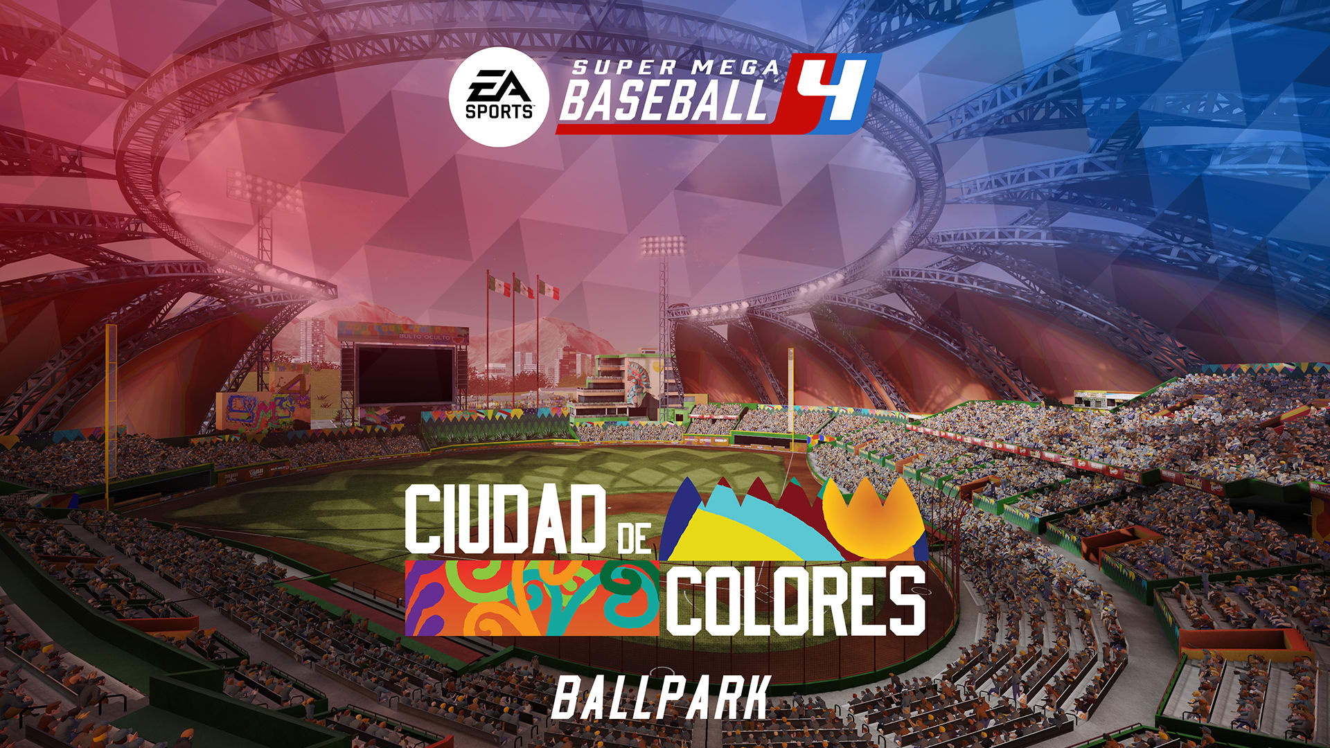 Estadio Ciudad de Colores de Super Mega Baseball™ 4