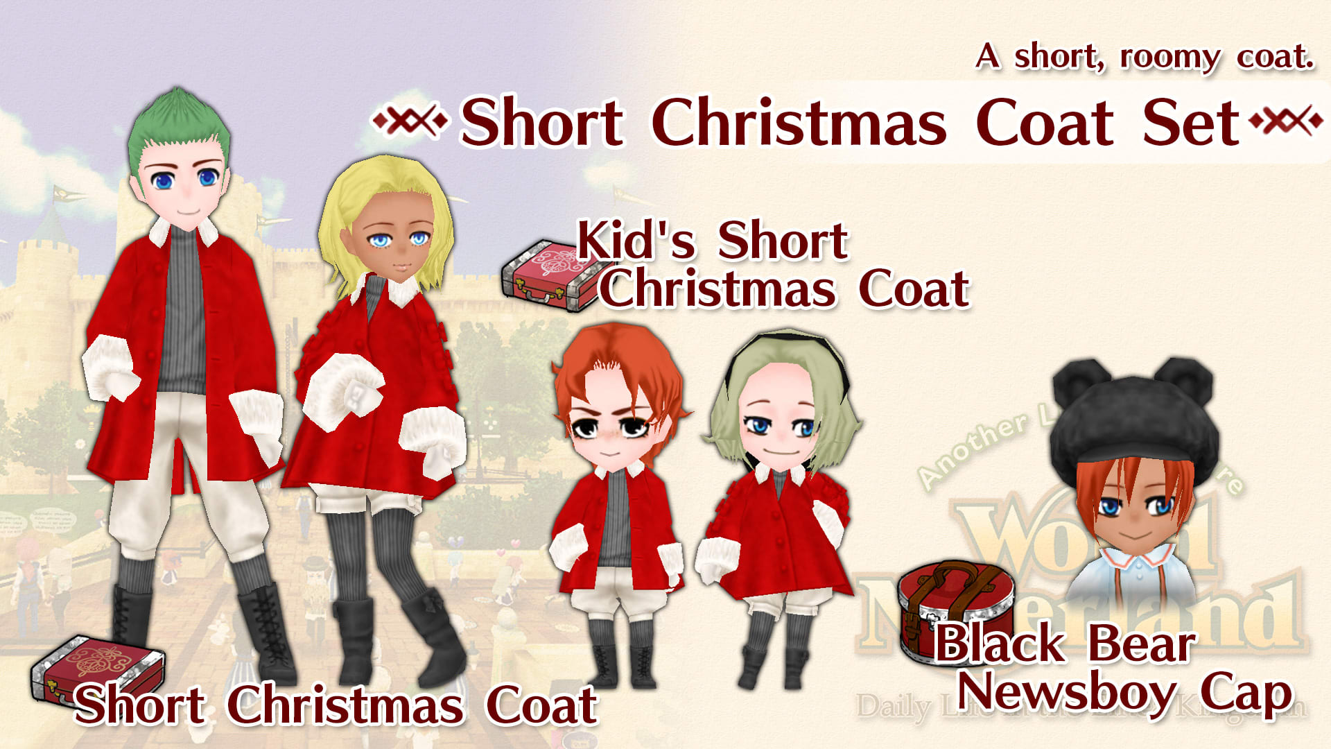 Short Christmas Coat Set