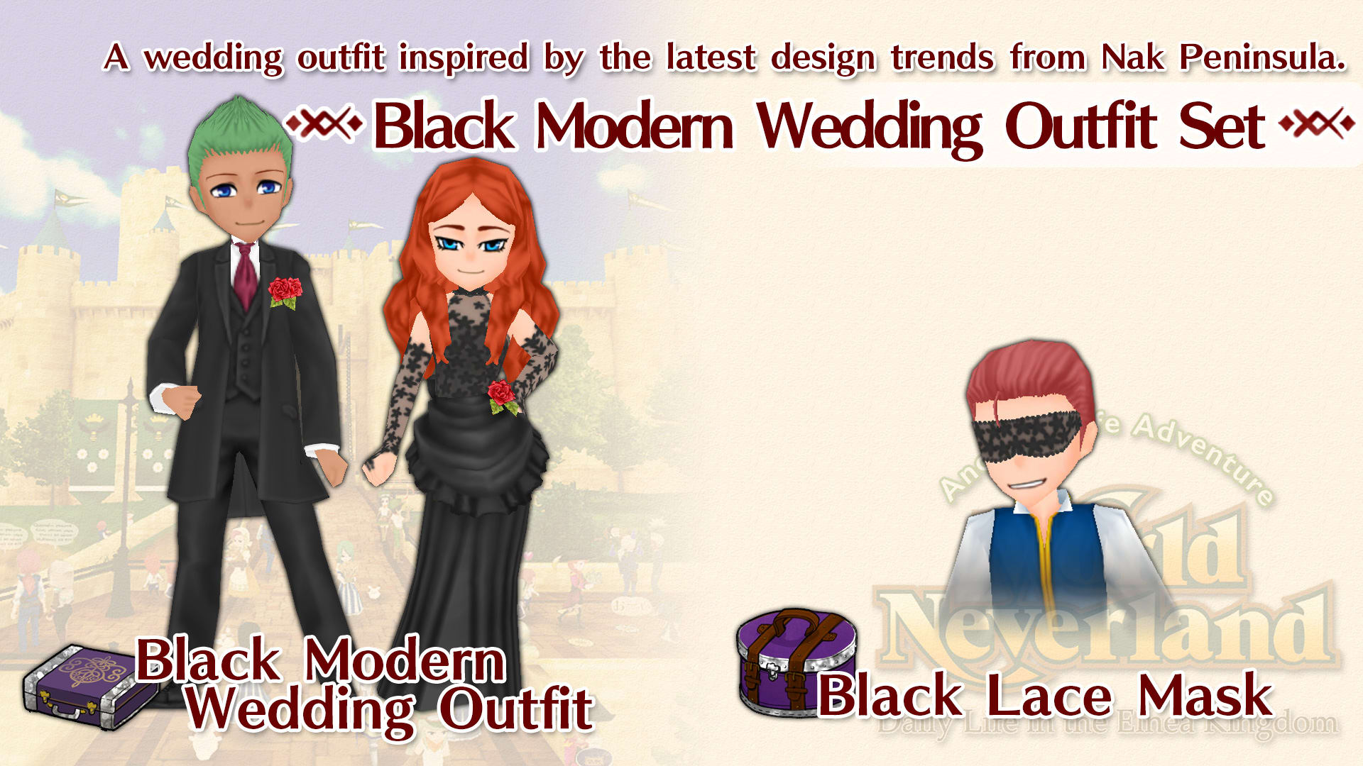 Black Modern Wedding Outfit Set