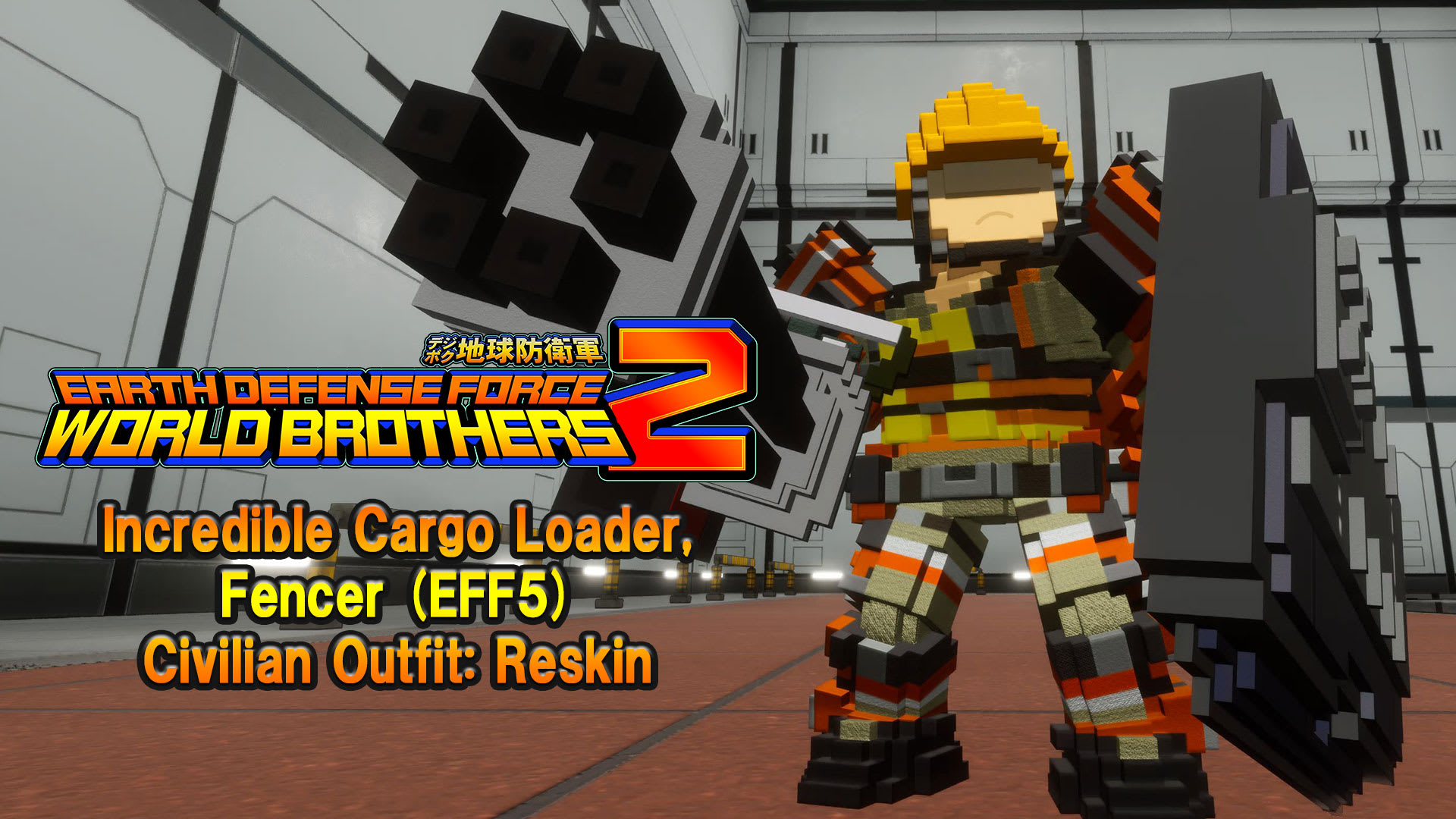 "Additional character" Incredible Cargo Loader, Fencer (EDF5) Civilian Outfit: Reskin
