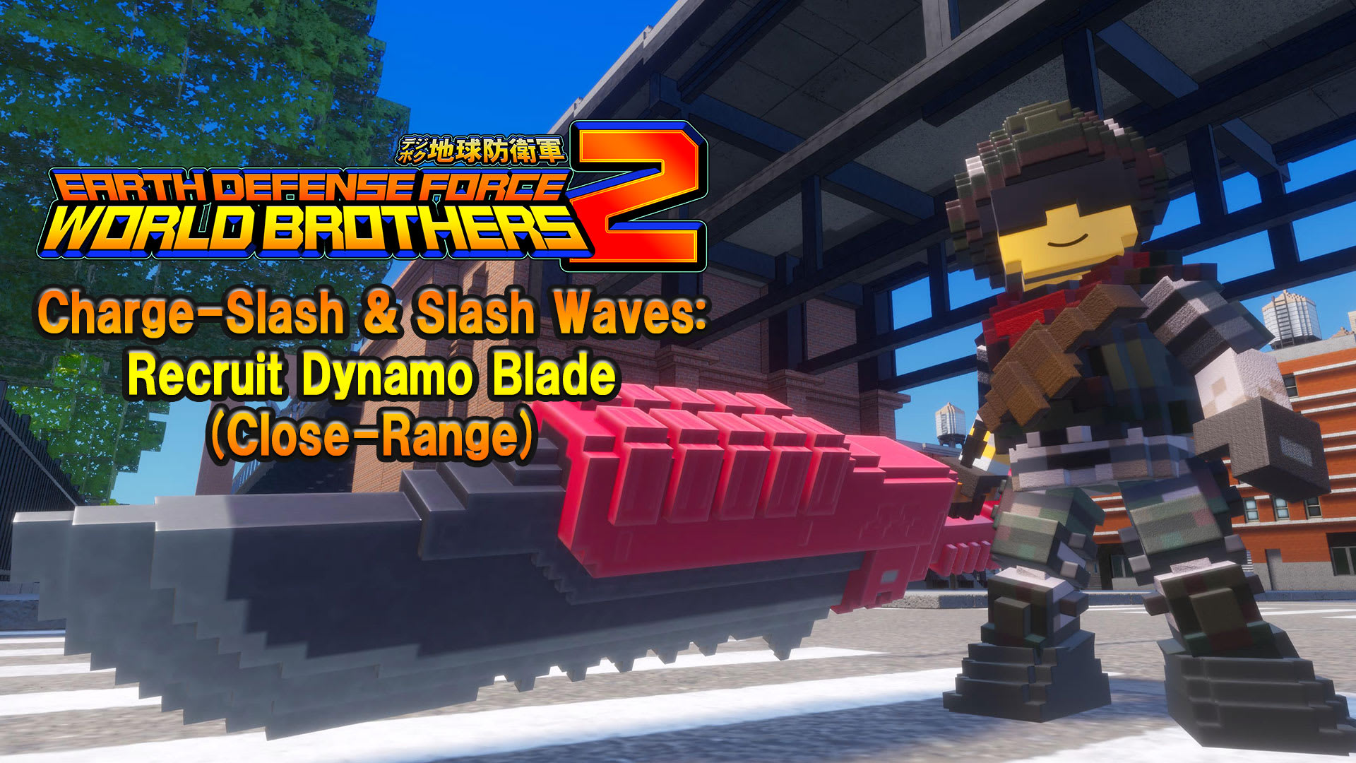 "Additional Weapon" Charge-Slash & Slash Waves: Recruit Dynamo Blade (Close-Range)