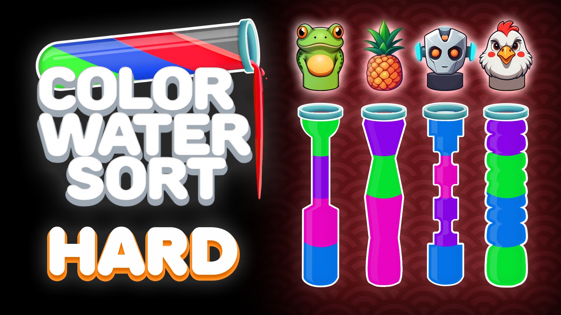 Color Water Sort: Hard DLC