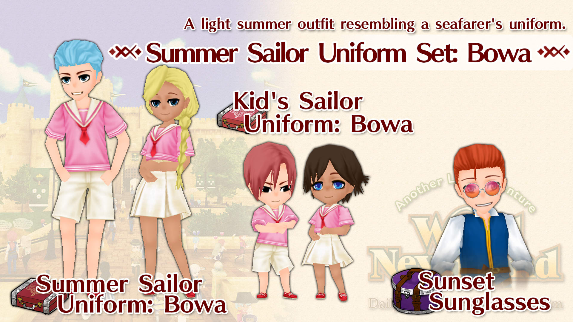 Summer Sailor Uniform Set: Bowa