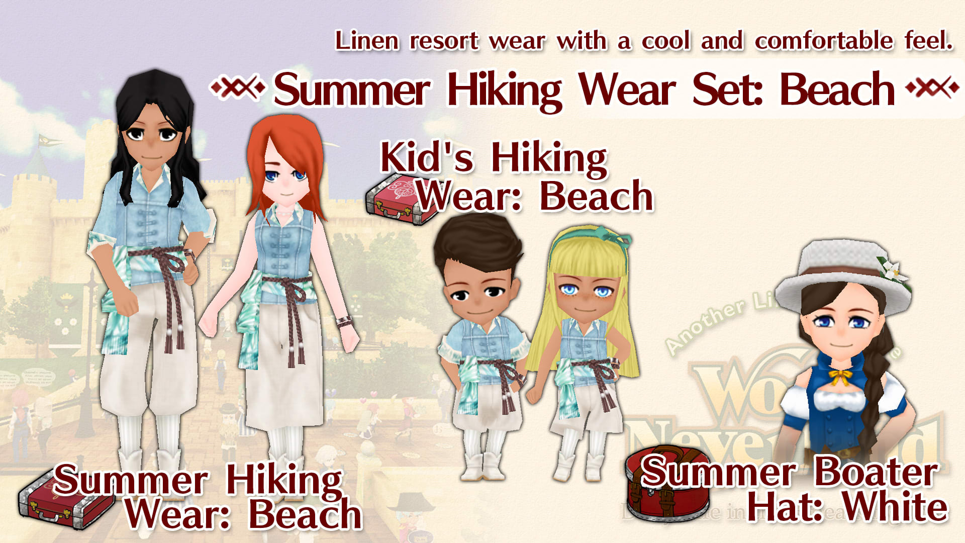 Summer Hiking Wear Set: Beach