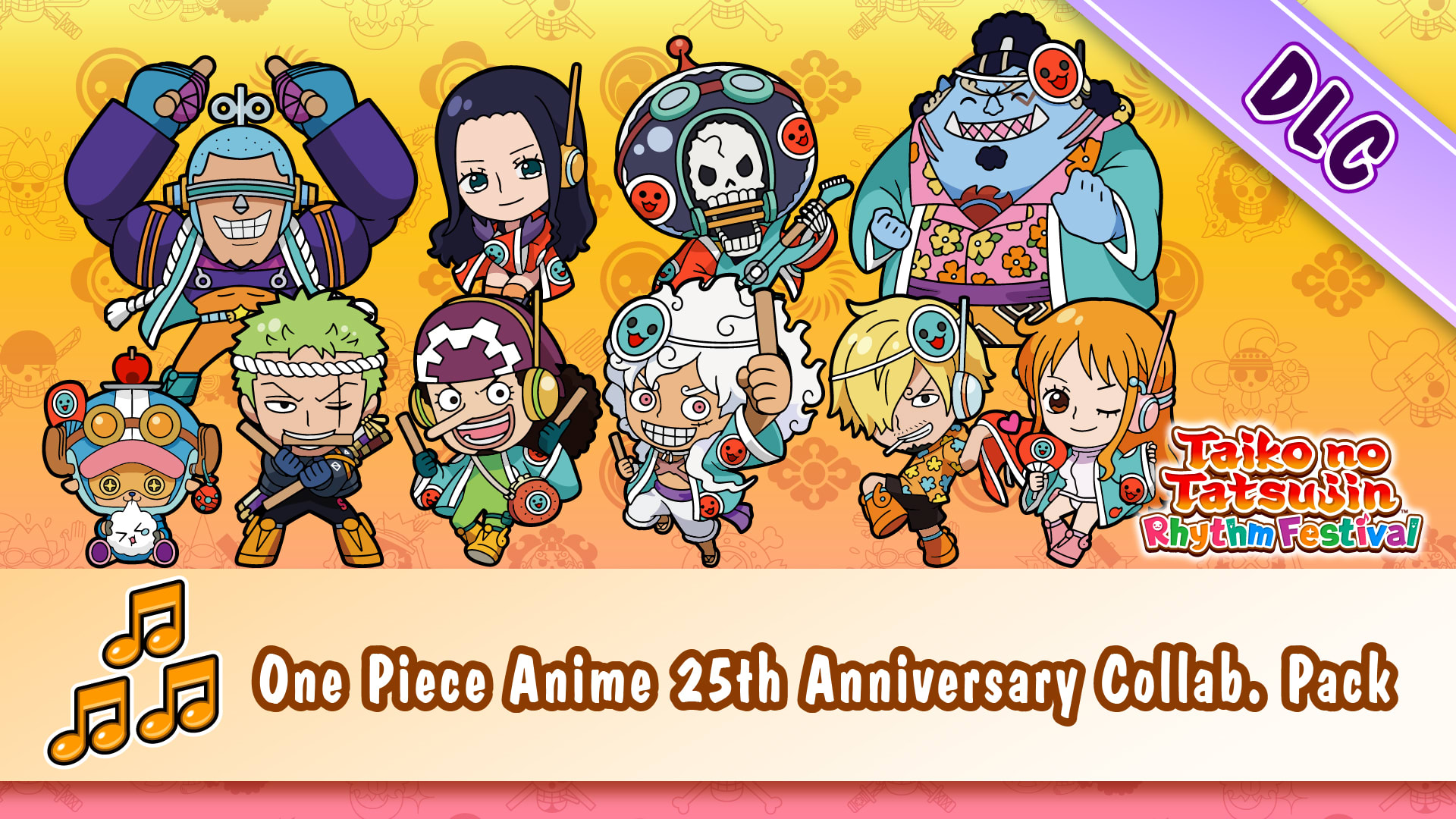 Taiko no Tatsujin: Rhythm Festival - Pack de colaboración del 25 aniversario del anime One Piece